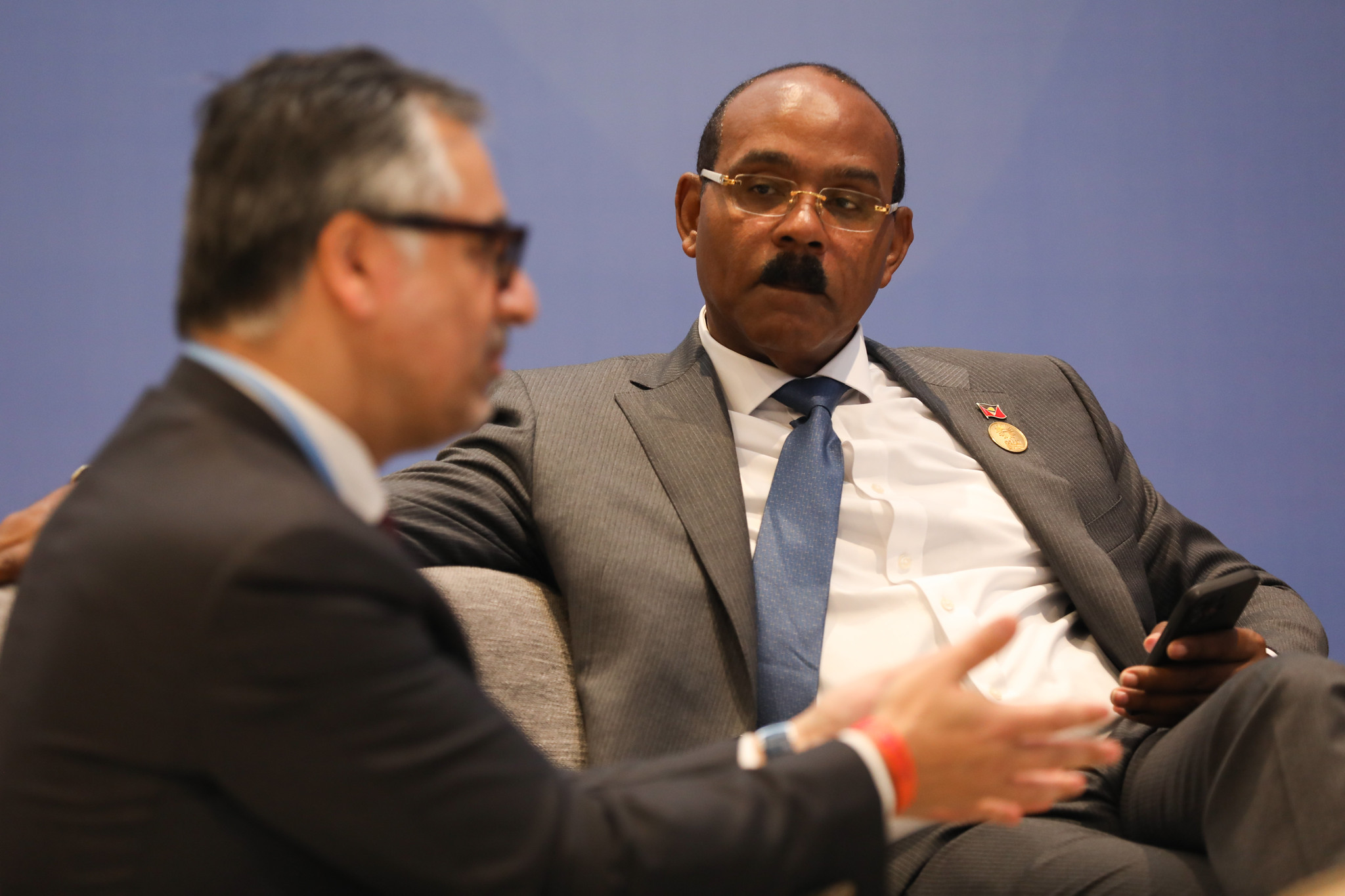 AOSIS Chair Prime Minister Gaston Browne discusses areas of Innovative Finance at COP27