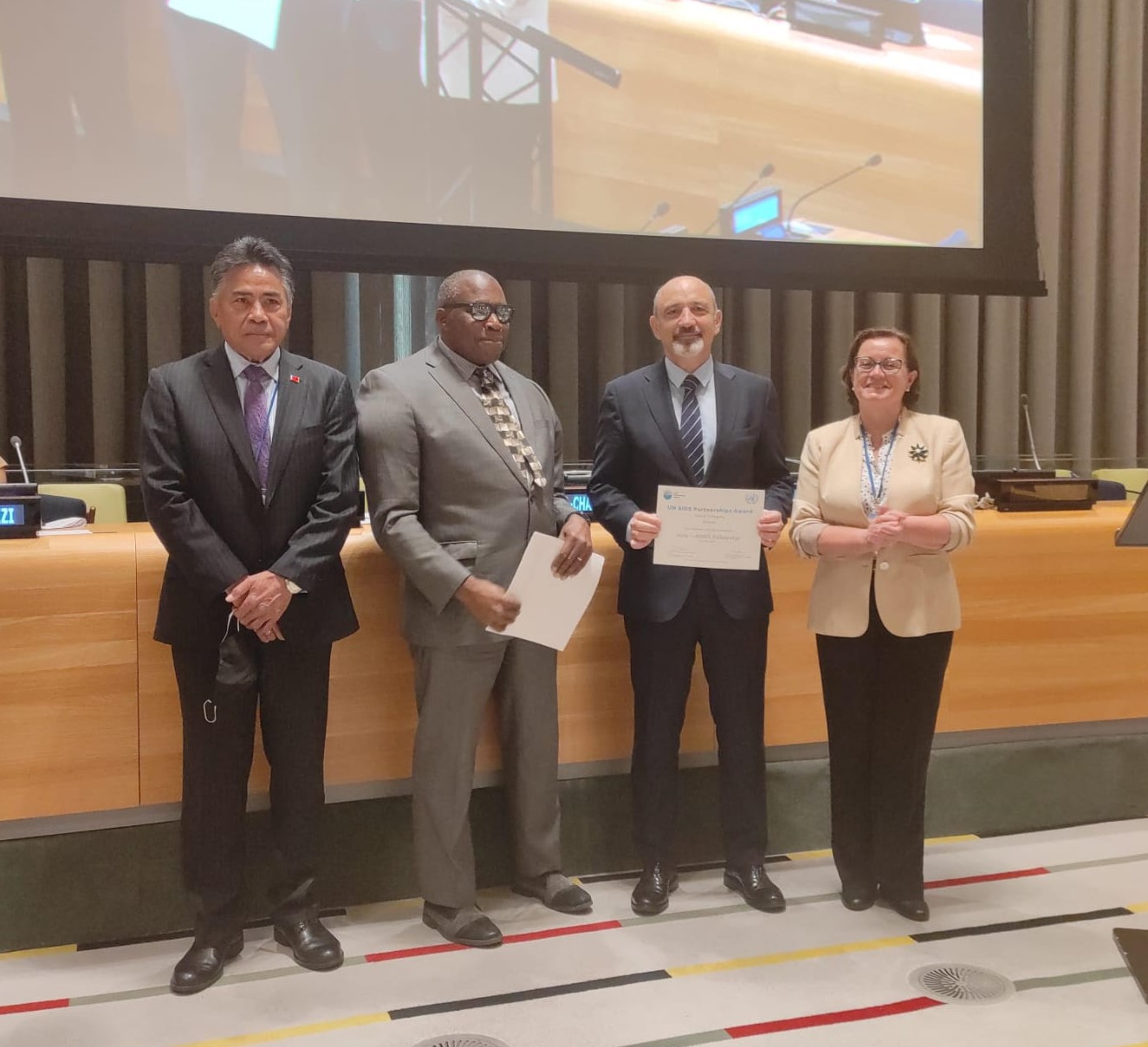 AOSIS Fellowship wins UN Small Island Developing States Partnership Awards